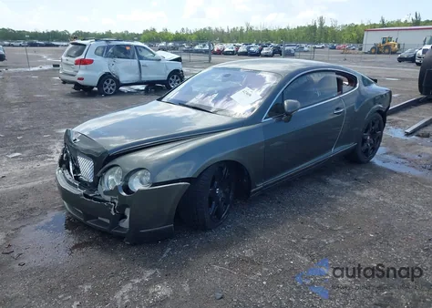 2004 Bentley Continental Gt из США, поврежденный, VIN SCBCR63W44C021642
